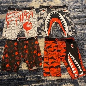 4 pair of Ethika underwear